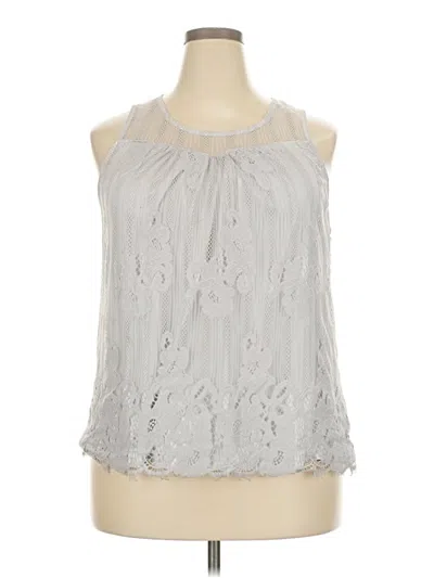 Pre-owned Maurices Tank Top Silver Halter Neckline Tops