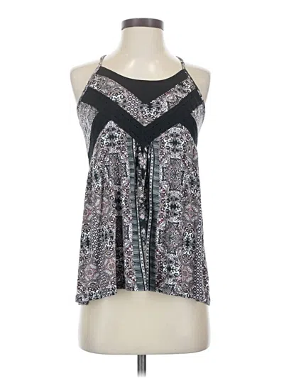Pre-owned Maurices Tank Top Silver Halter Neckline Tops