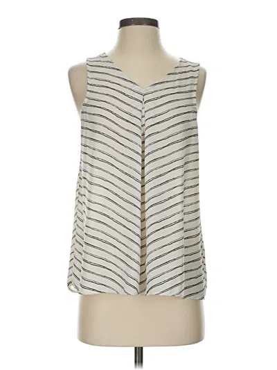 Pre-owned Maurices Tank Top Silver Plunge Neckline Tops