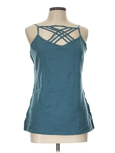 Pre-owned Maurices Tank Top Teal Halter Neckline Tops