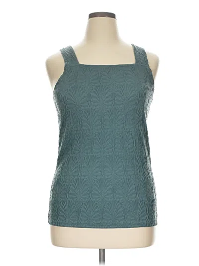 Pre-owned Maurices Tank Top Teal Halter Neckline Tops