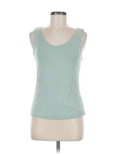 Pre-owned Maurices Tank Top Teal Halter Neckline Tops In Blue