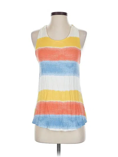 Pre-owned Maurices Tank Top Yellow Halter Neckline Tops