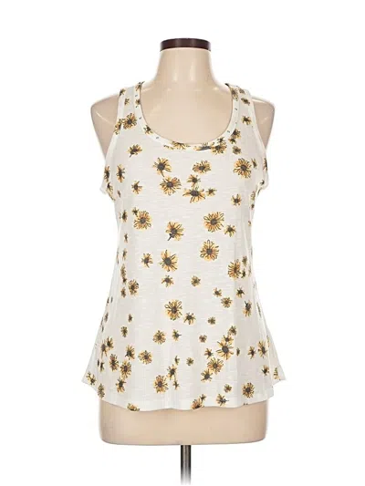 Pre-owned Maurices Tank Top Yellow Halter Neckline Tops