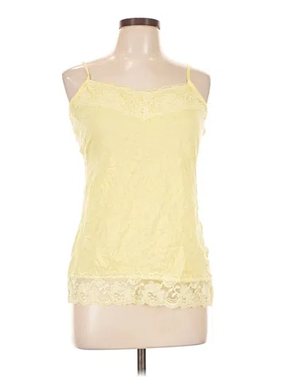 Pre-owned Maurices Tank Top Yellow Halter Neckline Tops
