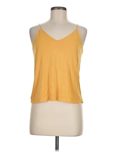 Pre-owned Maurices Tank Top Yellow Halter Neckline Tops
