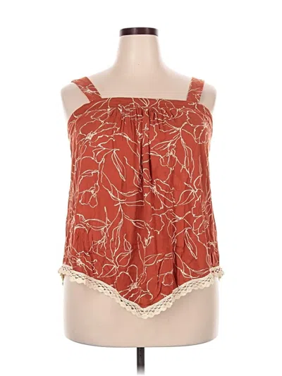Pre-owned Maurices Tube Top Red Strapless Neckline Tops