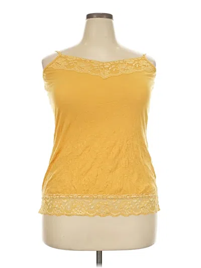 Pre-owned Maurices Tube Top Yellow Strapless Neckline Tops