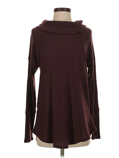 Pre-owned Maurices Turtleneck Sweater In Burgundy
