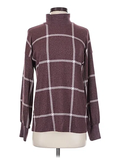 Pre-owned Maurices Turtleneck Sweater In Burgundy