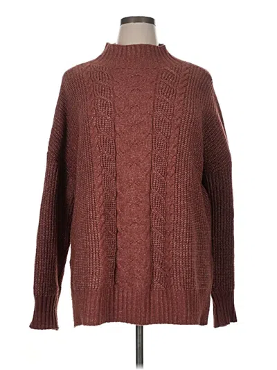 Pre-owned Maurices Turtleneck Sweater In Burgundy