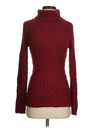 Pre-owned Maurices Turtleneck Sweater In Burgundy