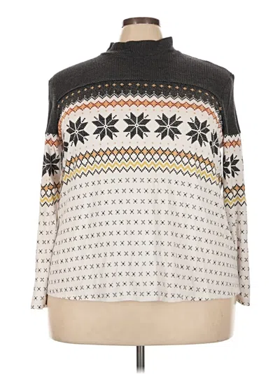 Pre-owned Maurices Turtleneck Sweater In White