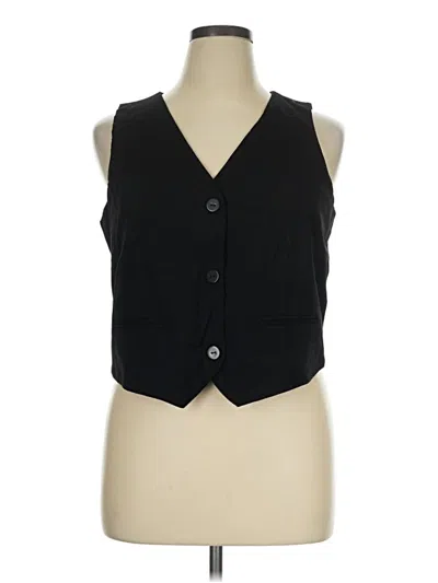 Pre-owned Maurices Tuxedo Vest In Black