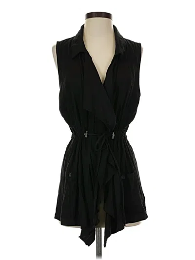 Pre-owned Maurices Vest In Black