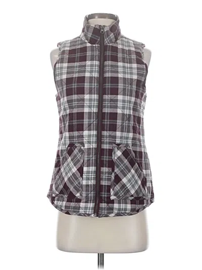 Pre-owned Maurices Vest In Burgundy
