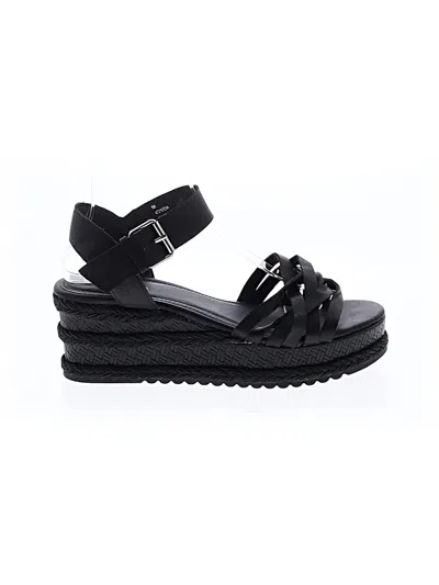 Pre-owned Maurices Wedges In Black