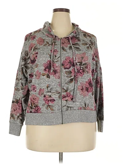 Pre-owned Maurices Zip Up Hoodie In Gray