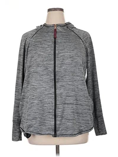 Pre-owned Maurices Zip Up Hoodie In Gray