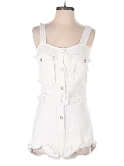 Pre-owned Maurie & Eve Romper In White