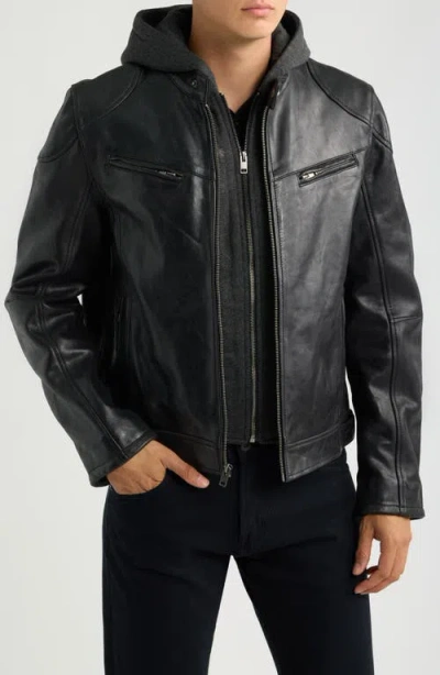 Mauritius Biko Leather Jacket In Black