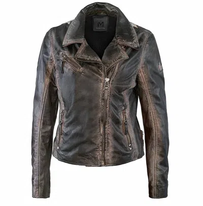 Mauritius Christy Rf Jacket In Vintage Black In Silver