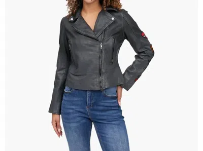 Mauritius Cynthia Heart Breaker Jacket In Black In Gray