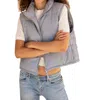 Mauritius Women's Ellice Os Leather Vest, Light Blue In Blue