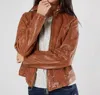 Mauritius Else 2 Leather Jacket In Cognac In Green