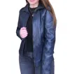 Mauritius Else Rf Leather Jacket In Navy In Blue