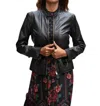 Mauritius Galina Leather Jacket In Black In Black