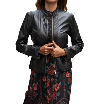 Mauritius Galina Leather Jacket In Black