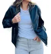 Mauritius Irka Leather Jacket In Black In Blue
