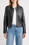 Mauritius Lefei Leather Jacket In Black/black
