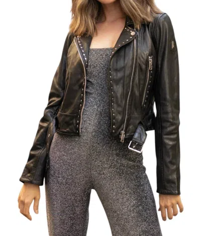 Mauritius Maryn Leather Jacket In Black