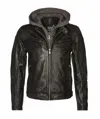 Mauritius Men's Biko Rf Leather Jacket, Black In Black