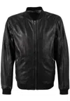 Mauritius Men's Black Giton Uf Leather Jacket In Black