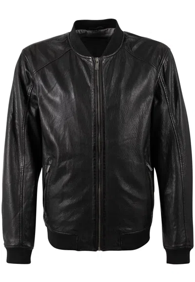 Mauritius Men's Black Giton Uf Leather Jacket
