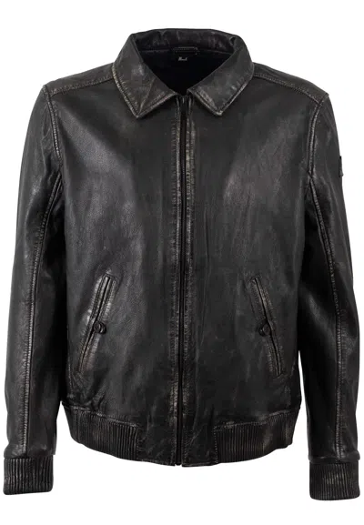 Mauritius Men's Black Jason Uf, Leather Jacket