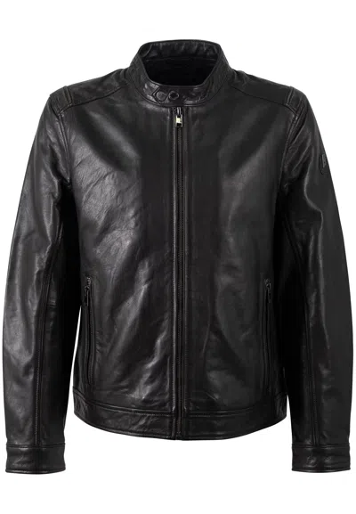 Mauritius Men's Black Occer Uf, Leather Jacket