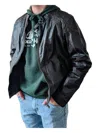 Mauritius Men's Brent Leather Jacket In Black In Black