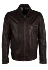 Mauritius Men's Brown Berink Cf Leather Jacket, Chestnut In Brown