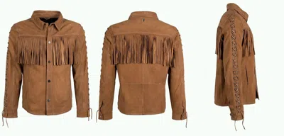 Mauritius Men's Brown Bufort Cf Leather Jacket - Cognac