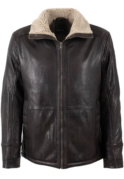 Mauritius Men's Brown Nuuko Uf, Leather Jacket