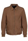 Mauritius Men's Brown Talton Cf Leather Jacket, Whiskey In Brown