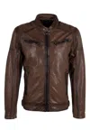 Mauritius Men's Natico Leather Jacket, Brown In Brown
