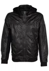 Mauritius Men's Salerno Rf Leather Jacket, Black In Black