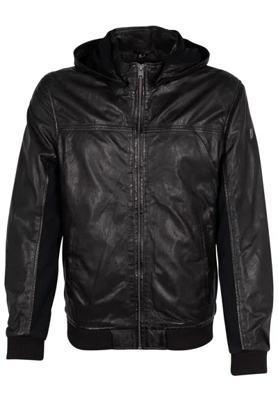 Mauritius Men's Salerno Rf Leather Jacket, Black