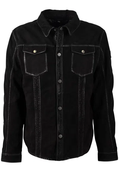 Mauritius Men's Sedro Uf Leather Jacket, Black