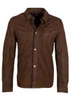 Mauritius Men's Woodly Cf Leather Jacket, Brown In Brown